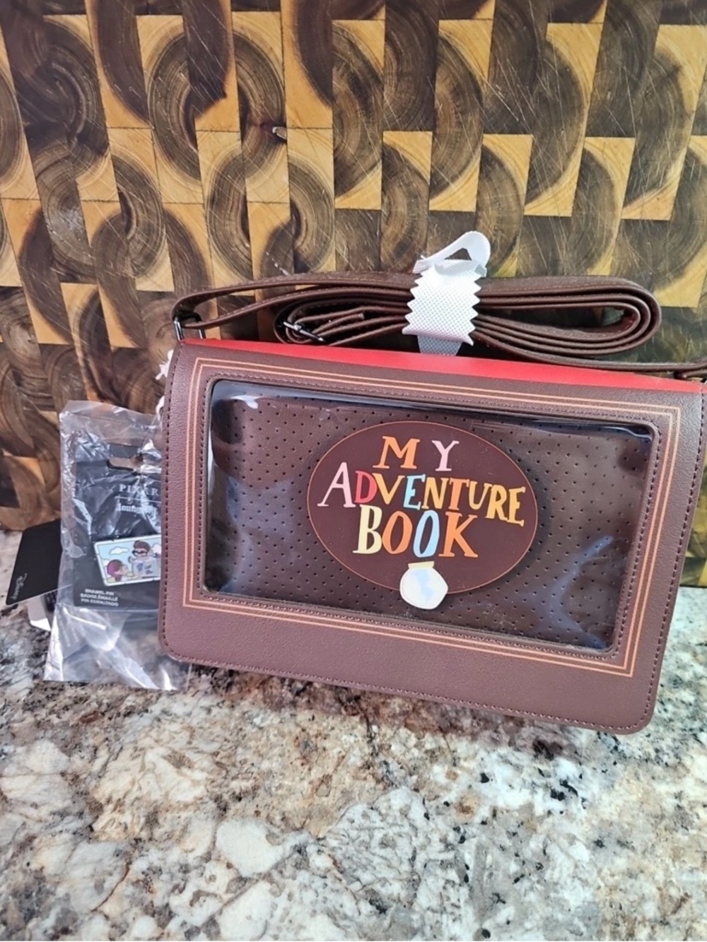 Loungefly Disney Pixar Up My Adventure Book Pin Display Crossbody Bag +Pin NWT